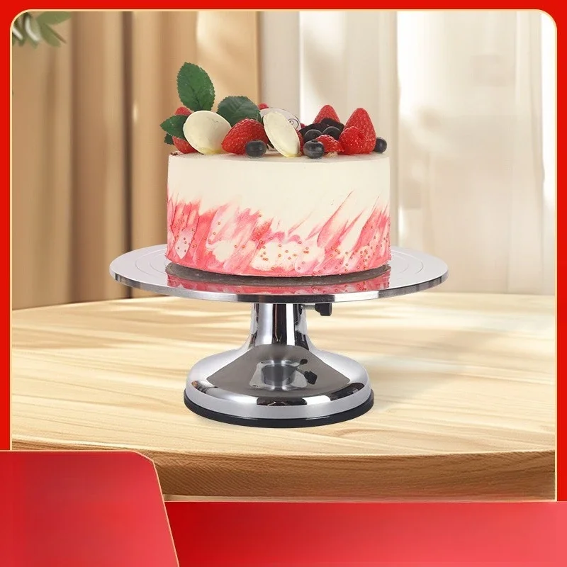 Aluminum alloy cake turntable household and commercial piping baking turntable, piping table