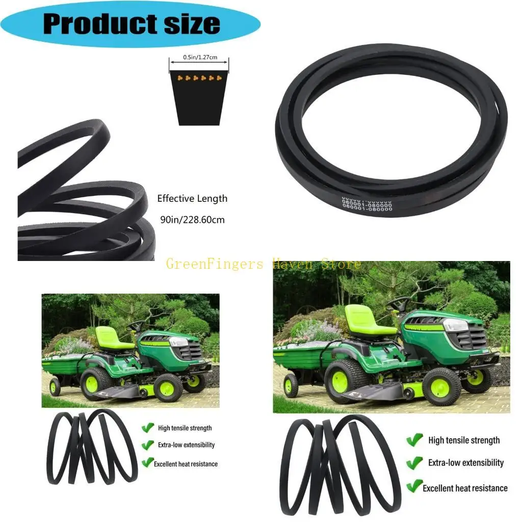 F68D Rubber Belt for Snow Blowers Lawn Mower Part Number 532125907 193214 105732X