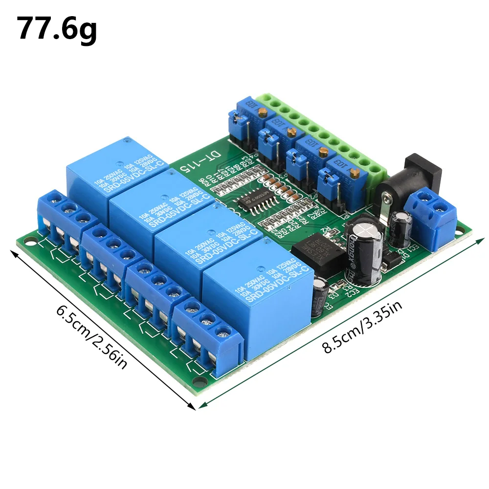 LM393 5V/12V/24V di Tensione Comparatore Relè Modulo 1/2/4 Canale Volt Confronto Bordo per il Settore Automobilistico Circuito Circuito di Modifica