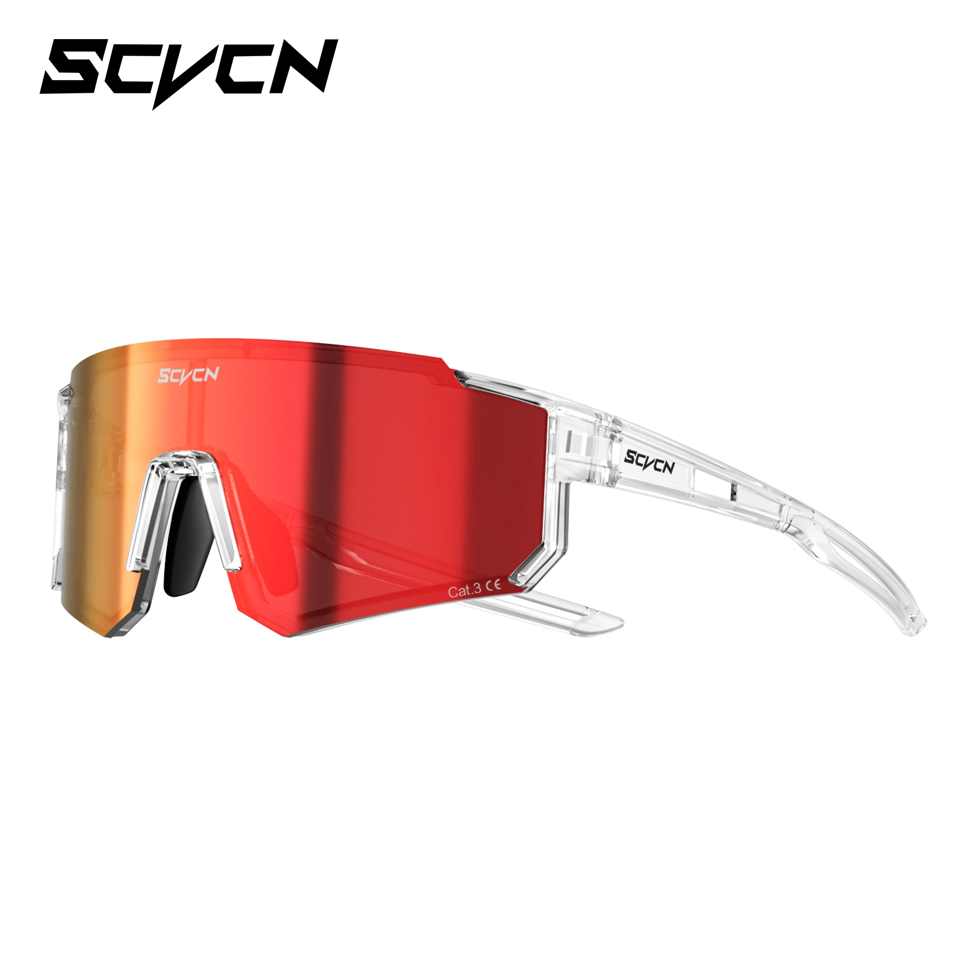 SCVCN Neue Outdoor-Sport-Sonnenbrille MTB Fahrrad Radfahren Wandern Eyewear Laufen Ultraleichte Herren Damen Pickleball UV400 Brille