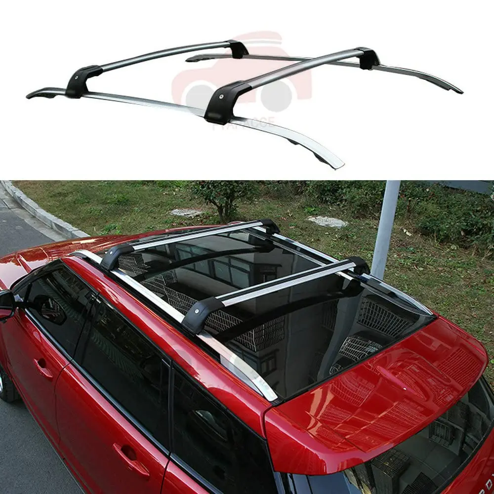 FTAPACCE 4PCS Roof Rack Rails +Cross Bar Set Fits for Range Rover Evoque 2012-2019 Cargo Crossbars Luggage Carrier (Silver)