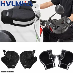 Motorcycle Scooter Thick Warm Handlebar Muff Grip Handle Bar Muff Rainproof Riding Protective Winter Warmer Thermal Cover Gloves