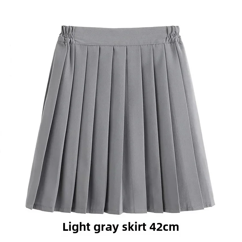 

Серые волшебные школьные мини-юбки миди для девочек для студентов, летняя форма JK в японском стиле, школьная форма