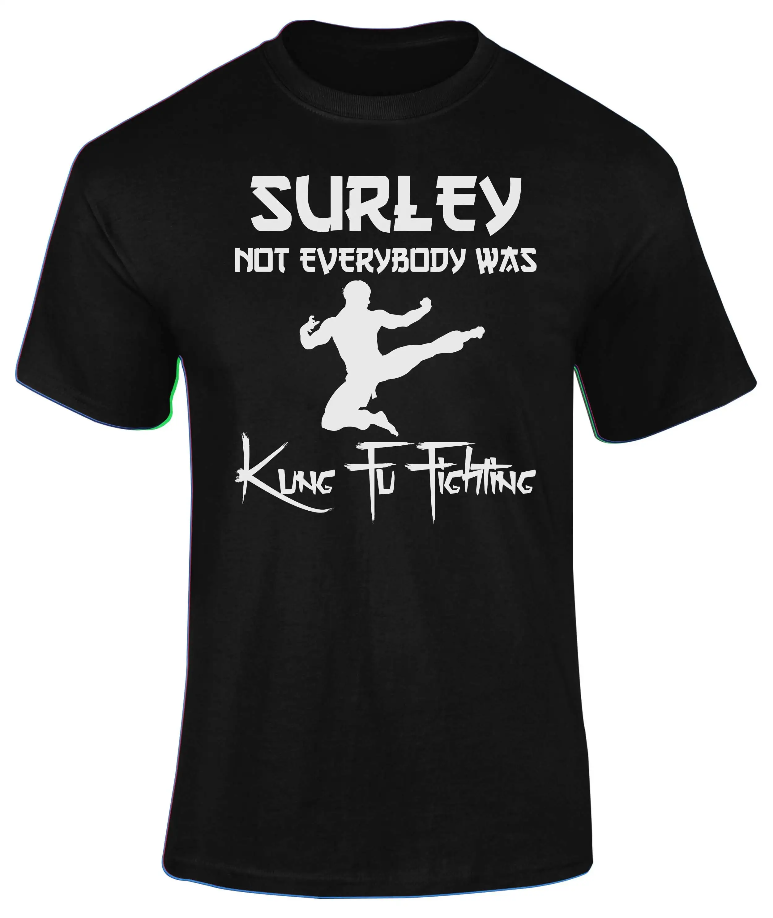 Surely Not Everybody Was Kung Fu Fighting Adults T Shirt Novelty Christmas Present