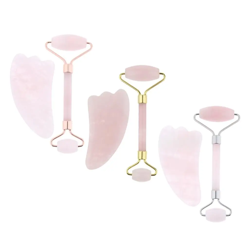 

and Tools Set - Rose Roller Massager for , Eye, Neck & Scraping Board