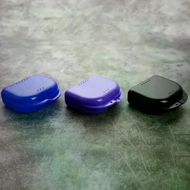 /YOV/Tooth Retainer Box Brace Container Mouthguard Guard Denture Storage Case Cleaner
