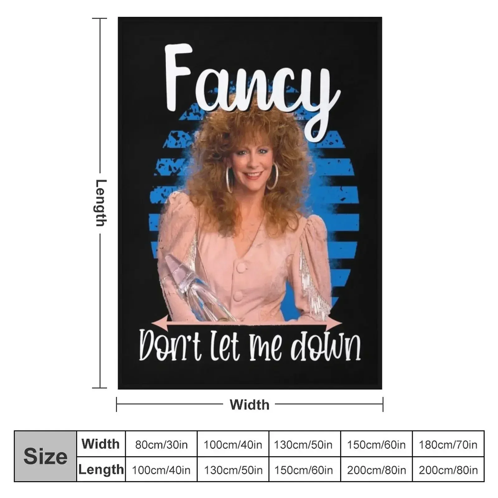 fancy funny Reba cute country music Hair Reba mcentire Throw Blanket anime Kid'S Blankets For Baby Softest Blankets