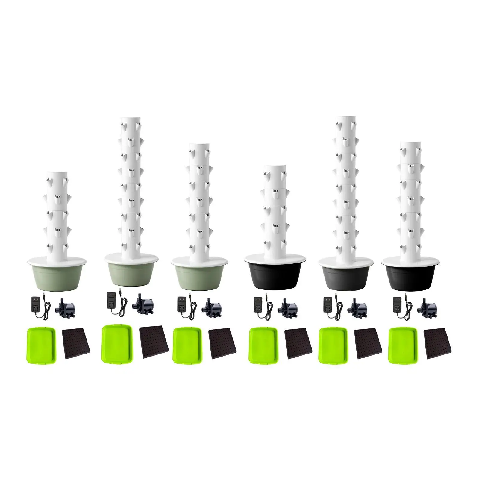 

Hydroponics Growing System Kit Soilless Cultivation Accessories Hydroponic Tower for Vegetables Indoor Outdoor Gardening Lover