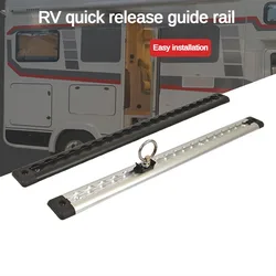 L-Track 20/35/55cm RV Quick Release Guide Rail Aluminum Alloy Trailer Modification Accessories Car Bed Plate Fixing Bracket
