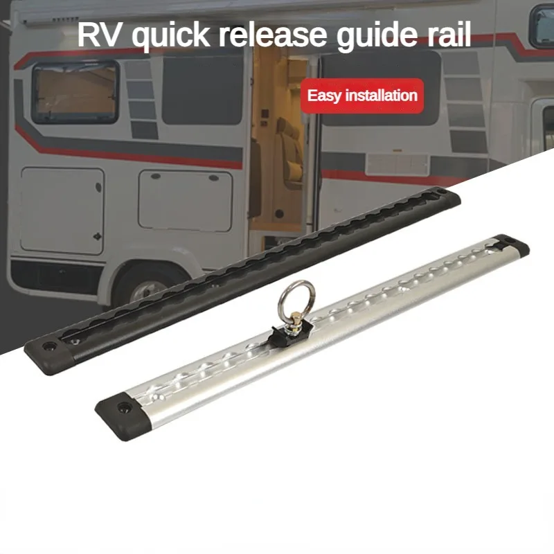 L-Track 20/35/55cm RV Quick Release Guide Rail Aluminum Alloy Trailer Modification Accessories Car Bed Plate Fixing Bracket