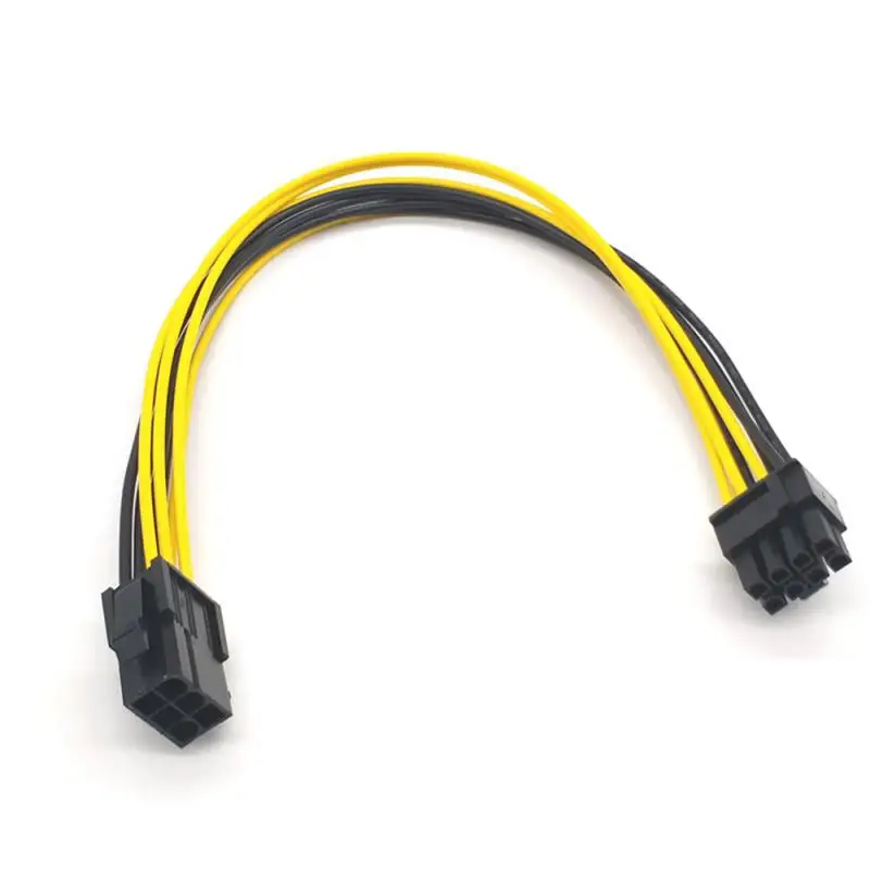 グラフィックカード電源変換ボード,6ピンから8ピン,6ピンから6 2p,電源延長ケーブル,18awg