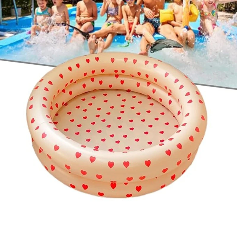 Inflatable Children's Swimming Pool Indoor & Outdoor Small Paddle Swimming Pool Beach Garden Backyard Swimming Pool