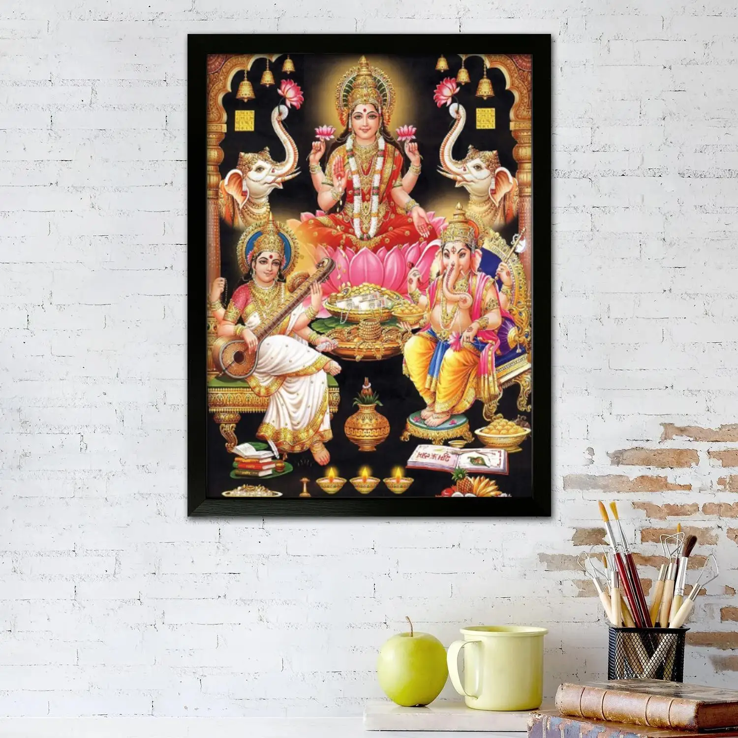 laxmi Canvas Art Poster and Wall Art, Picture Print, Modern Family Bedroom Decor,Decorative painting