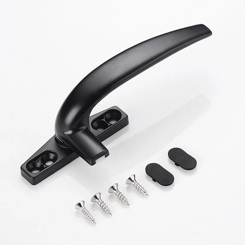 1 Buah Pegangan Jendela Paduan Aluminium Tebal untuk Pintu Ayun dan Jendela, Pegangan Titik Tunggal, Kunci Jendela Tujuh Karakter