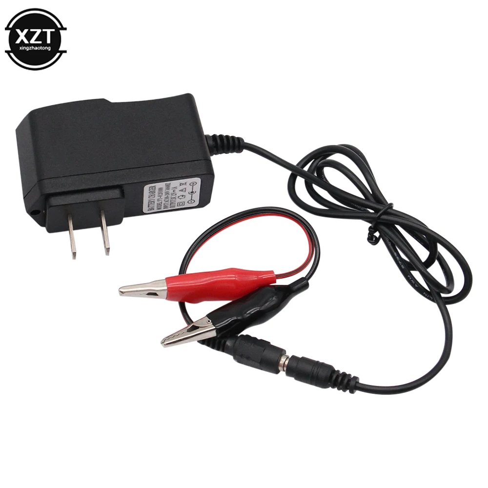 12V 1000ma Lead Acid Dry Battery Charger with Clip for Car Motorcycle 12 Volt 1A Electric Toy Tool Motor Power Charging Adapter