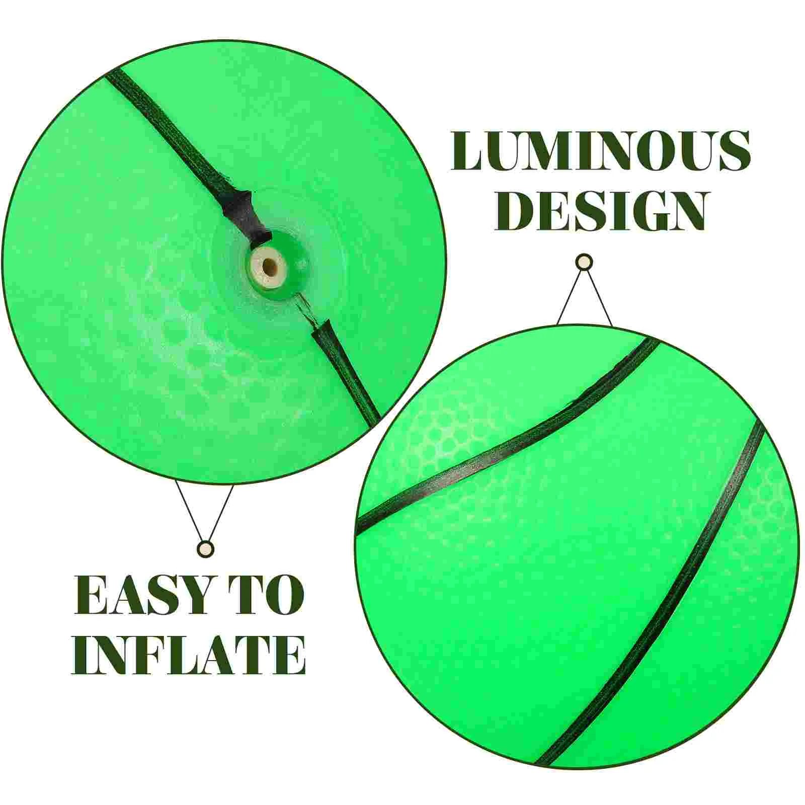 Educational Patting Ball Luminous Basketball Kids Glowing Toy Shine Green Toddler