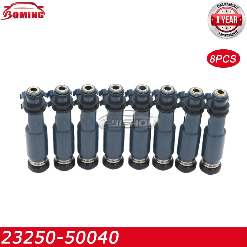 8PCS 23250-50040 Car Fuel Injectors For Lexus GX470 LX470 Toyota Land Cruiser 4Runner Sequoia Tundra 2000-2004 New 23250-46080