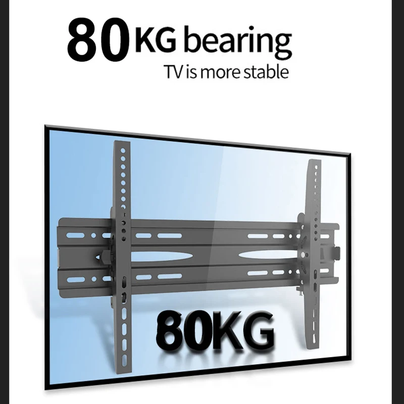 BEISHI Fixed TV Wall Mount Bracket for Most 26-60 inch Plasma LCD LED Monitor thicken Tilt Adjustable angle TV Monitor Holder