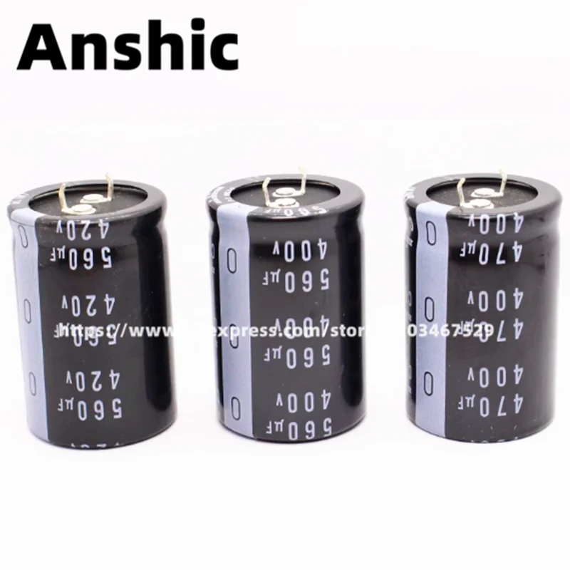 2PCS 420V Audio Electrolytic Capacitor 100UF 150UF 180UF 220UF 270UF 330UF 390UF 470UF 560UF 680UF 22*25 22*35 25*50 35*50