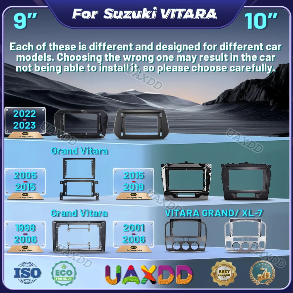 

Для 1998-2006 Suzuki Grand Vitara 9 дюймов 2001-2023 DVD MP5 радио Android рамка видеоплеер приборная панель мультимедиа интерьер стерео