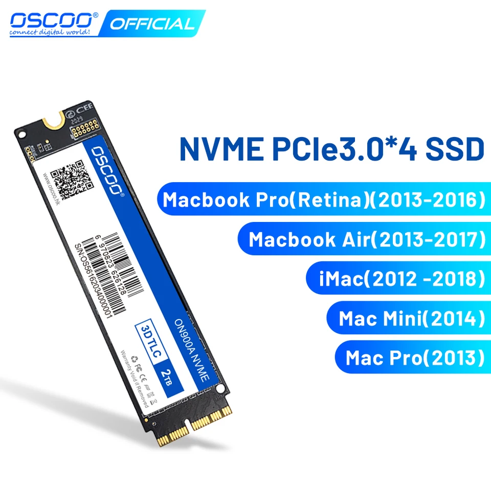 SSD For Macbook 512GB 1TB 2013 2014 2015 Pro Retina A1502 A1398