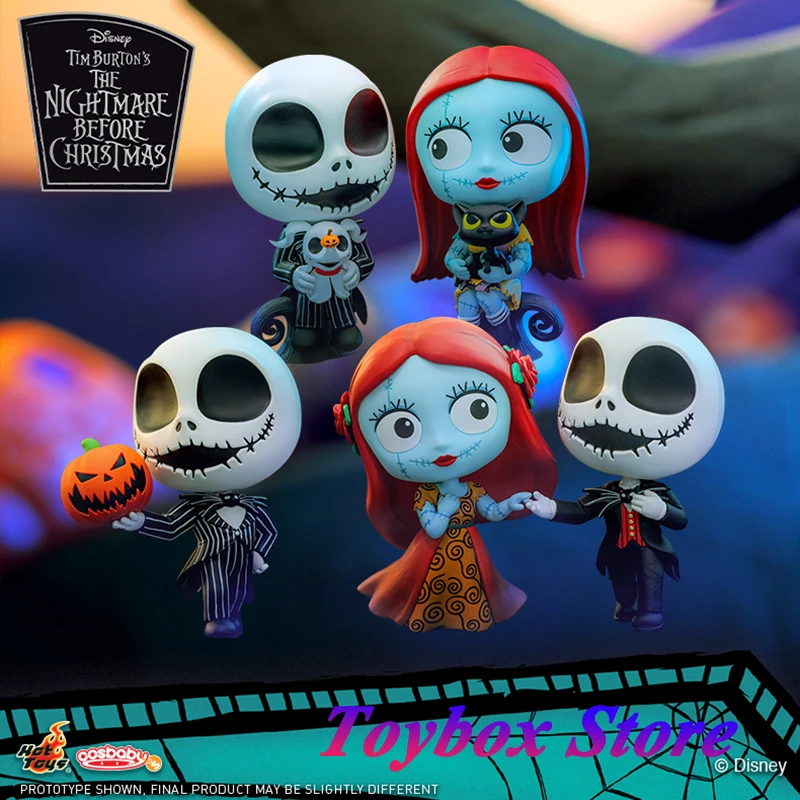 Hot Toys COSBABY(S) Mini Collectible Action Figure The Nightmare Before Christmas COSB1110 COSB1111 COSB1112 Pumpkin Skull Jack