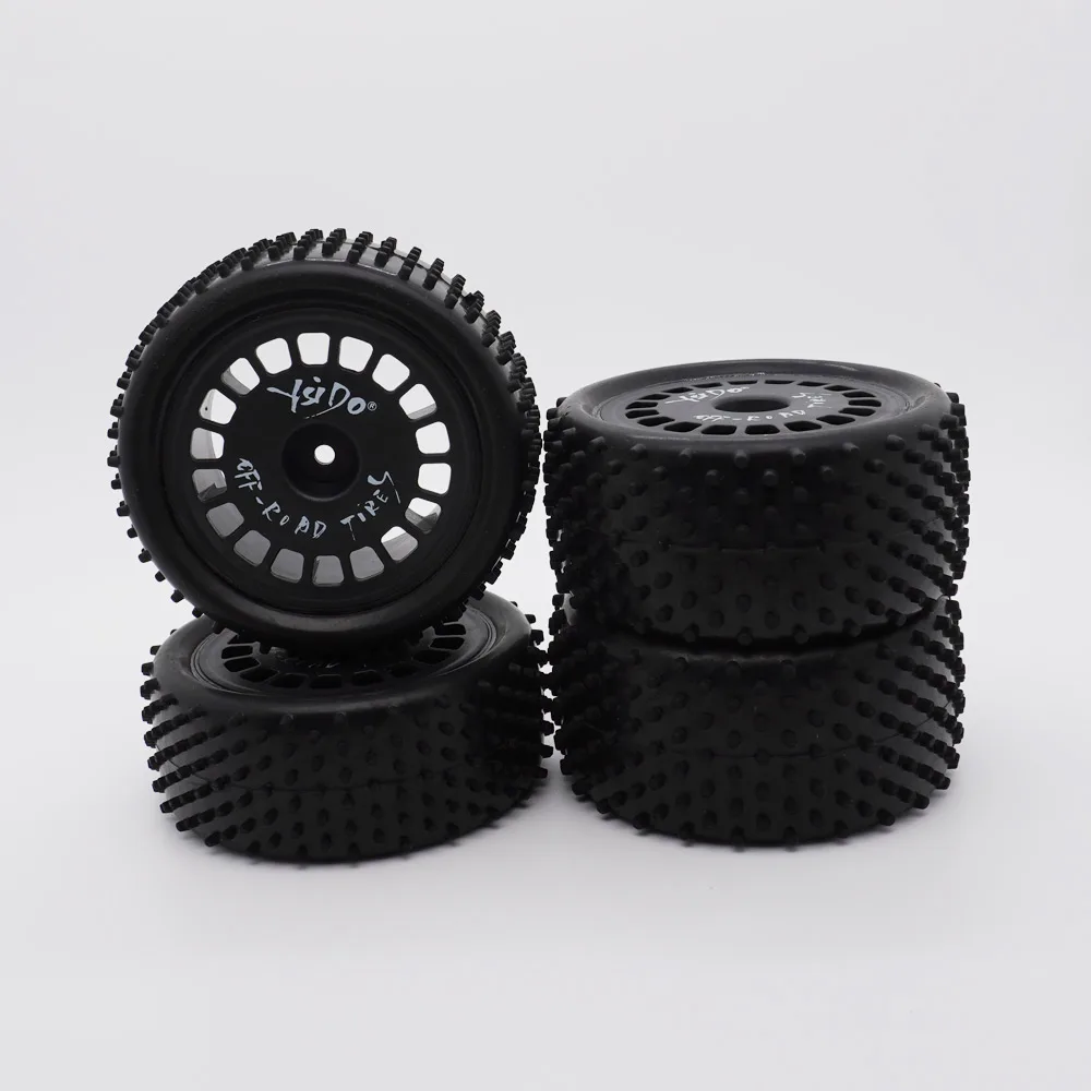 4PCS YSIDO RC Off-road Car Tires 87mm Front Rear for HSP Wltoys HPI Redcat Traxxas Axial Tamiya TT02B 1/10 1/12 RC Racing Car