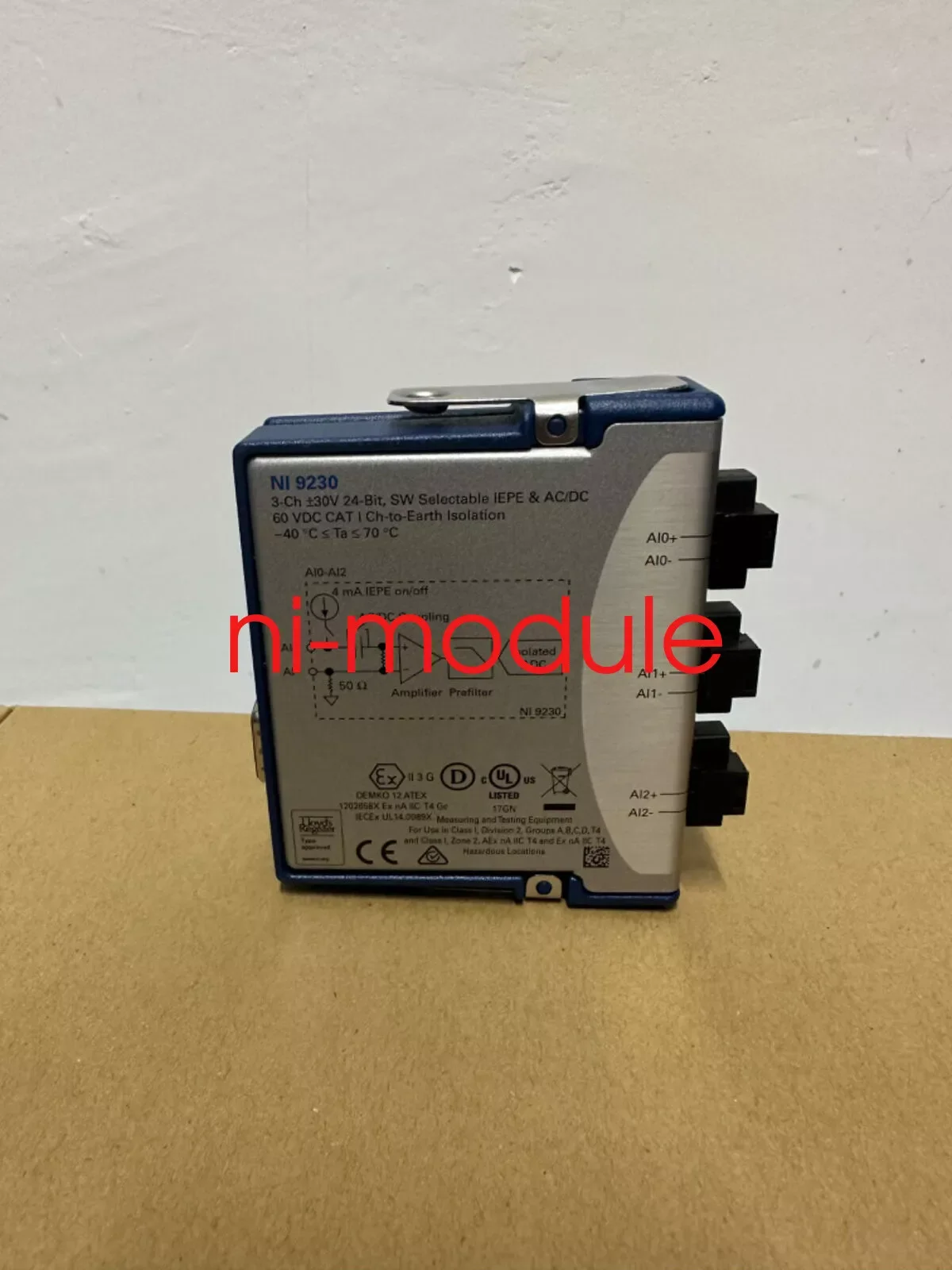 National Instruments NI 9230 CDAQ Sound and Vibration Input Module    Tested Completed
