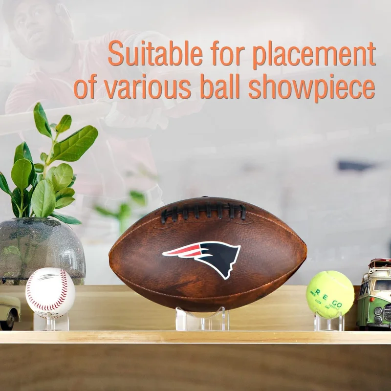1pc Transparent Acrylic Ball Stand，Ball Display Stand，Suitable for basketball、Rugby、Football、Volleyball and Other Ball Stand Bas