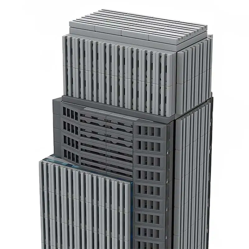 Hot Selling Eerste Nationale Bank Toren Architectuur Bouwstenen Straatlandschap Model High-Tech Stenen Wolkenkrabber Speelgoed Cadeau