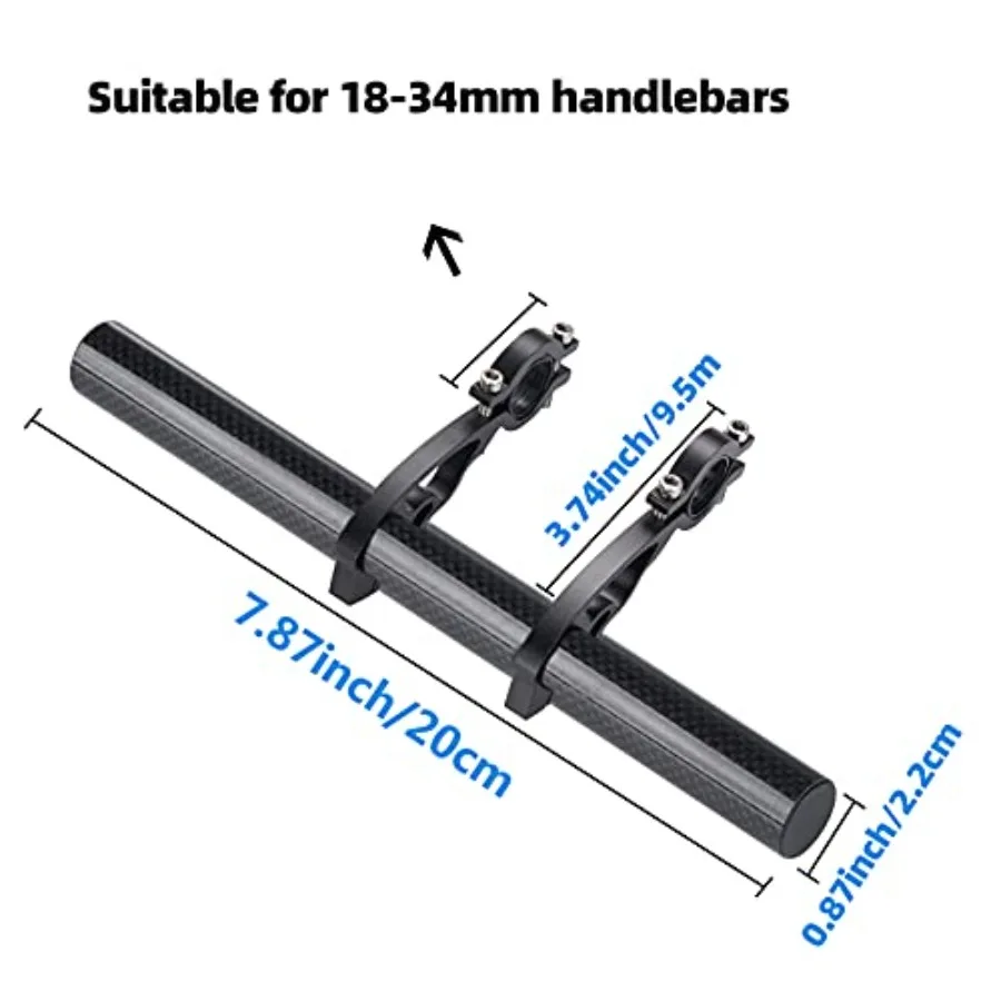 Bike Handlebar Extender, Bicycle Handlebar Extension Lightweight Durable Double Bike Handlebar Bracket for Holding Bicycle Spee