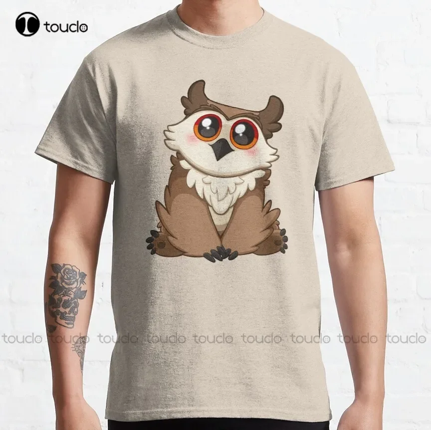 Adorable Owlbear - Cute D Adventures Classic T-Shirt Mens Compression Shirt Cotton Outdoor Simple Vintag Casual Tee Shirts New