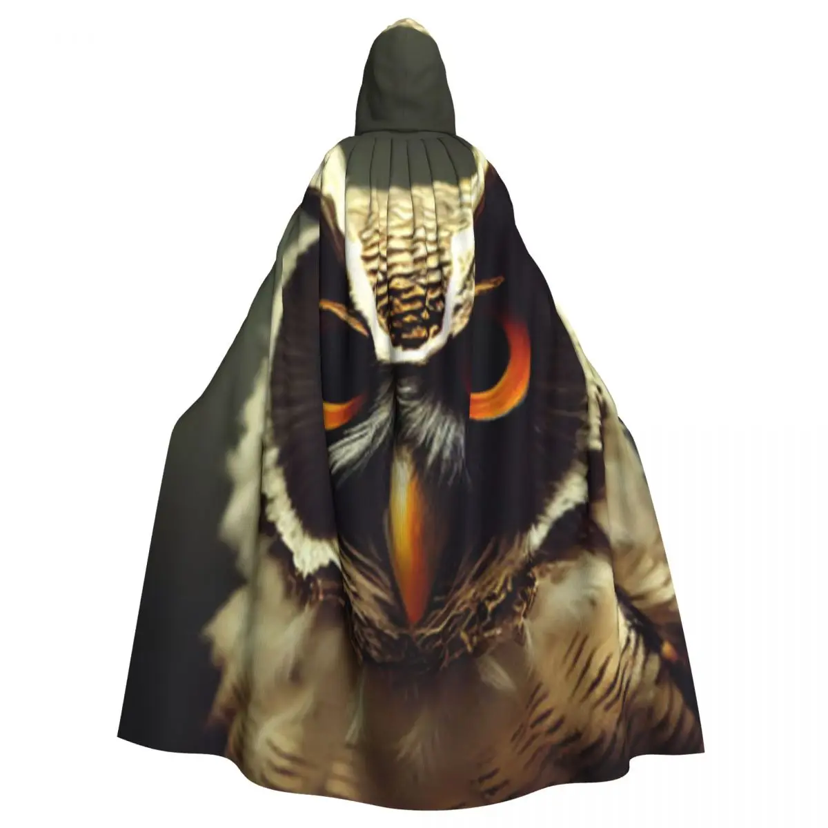 

Cosplay Medieval Costumes Owl Staring Hooded Cloak Capes Long Robes Jackets Coat Carnival