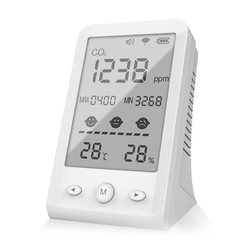 Tuya Wifi Air Quality Monitor Air Quality Detector CO2 Detector Greenhouse Temperature Humidity Monitor For Indoor Home Office