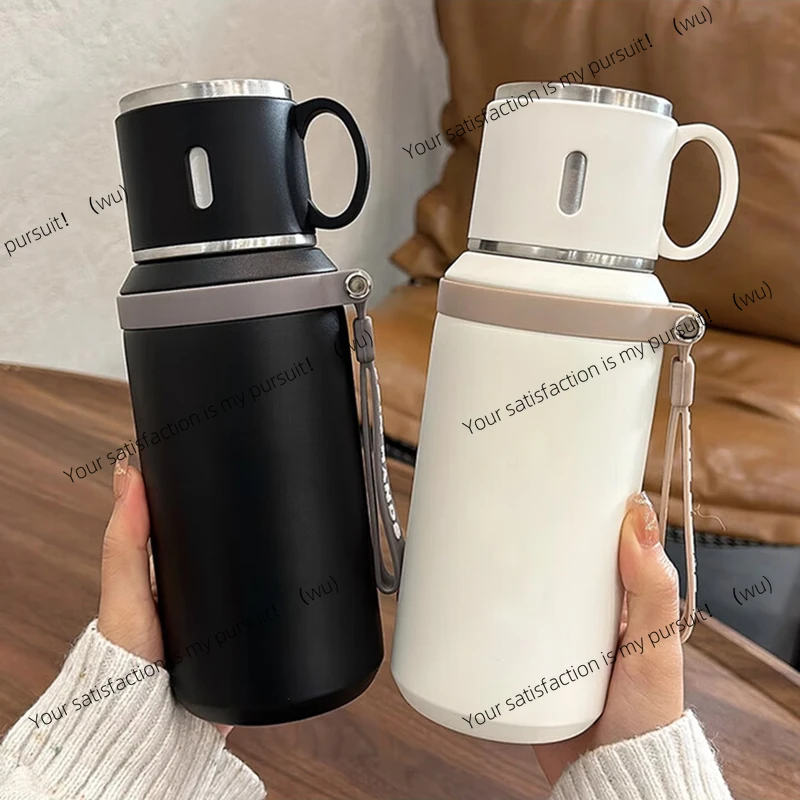 600Ml, stainless steel coffee cup, travel thermos cup, leak-proof