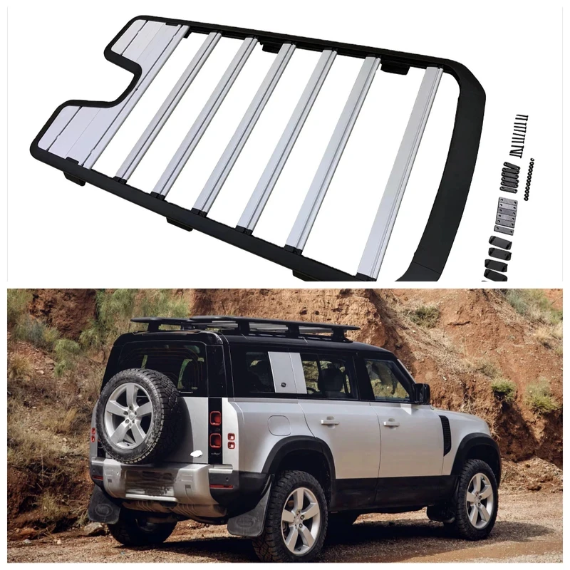 YH-Q-LD002 High Quality Aluminum Alloy Car Roof Basket Lage Rack For 2020 Defender 110