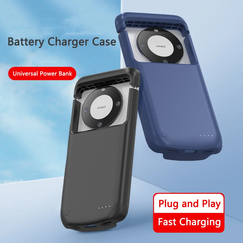 

10000mAh Universal Battery Charger Case for iPhone 16 15 Samsung S24 S23 Huawei Xiaomi Portable External Power Bank Charger Case