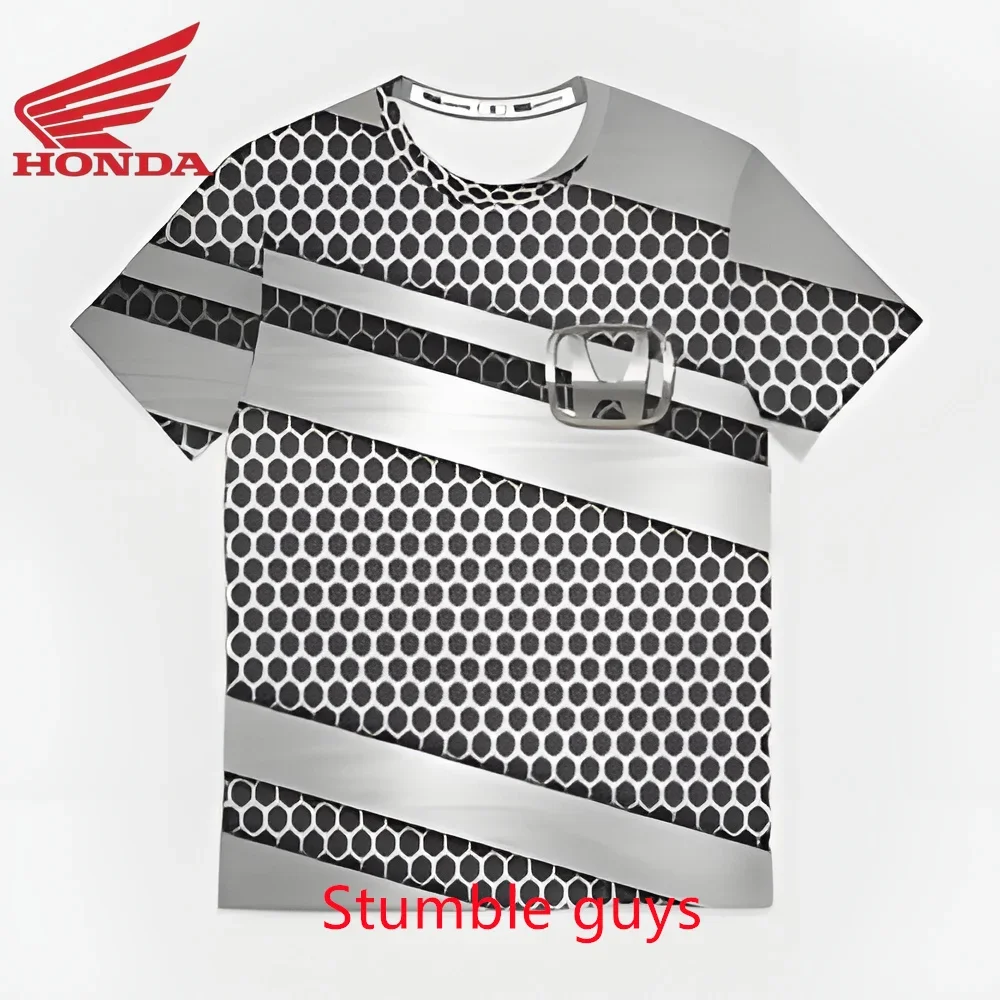 

Men's Honda T-shirt Kids Brand Short Sleeve Fashion Casual Sports Motorcycle Racing Biker Loose Clothes Boys