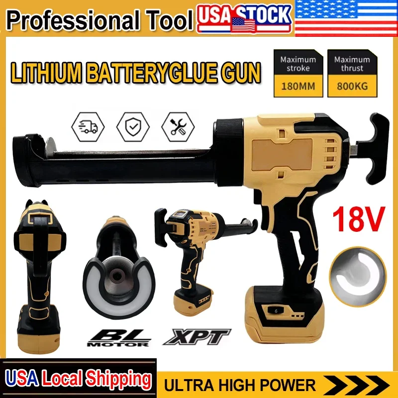 

Fit DeWALT Electric Glass Glue Gun Cement Glass Adhesive Glue Seal Sealant Tool Wireless Glass Doors Windows Filling Sewing Gun