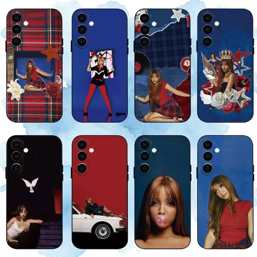 Singer P-PinkPantheress Phone Case For Samsung Galaxy A73,A72,A71,A70,A53,A52,A51,Soft Silicone Black Cover