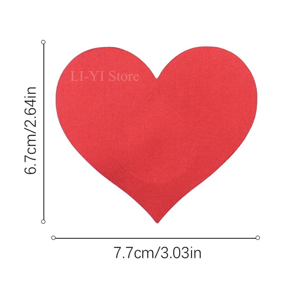 20 Styles 5 Pairs Breast Pasties Disposable Invisible Chest Stickers Sexy Women Chest Patch Love Heart Shape Nipple Covers