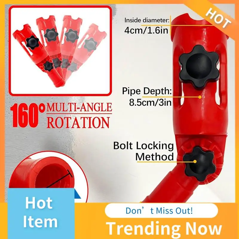 

AB08-Multi-Angle Paint Brush Extender Red, Paint Edger Tool For High Ceilings, Extension Pole Attachment Holder