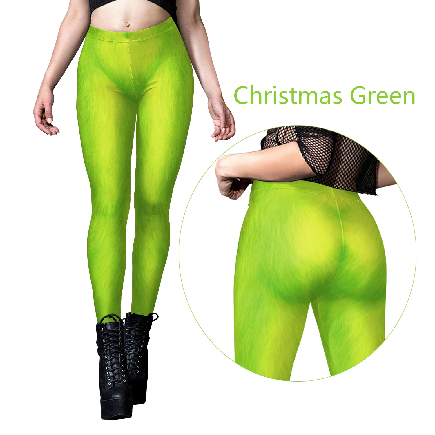 Autumn Winter New Season Wearable Women's Tight Pants With High Waist And Sexy Faux Texture Long Pants With Leggings Christmas