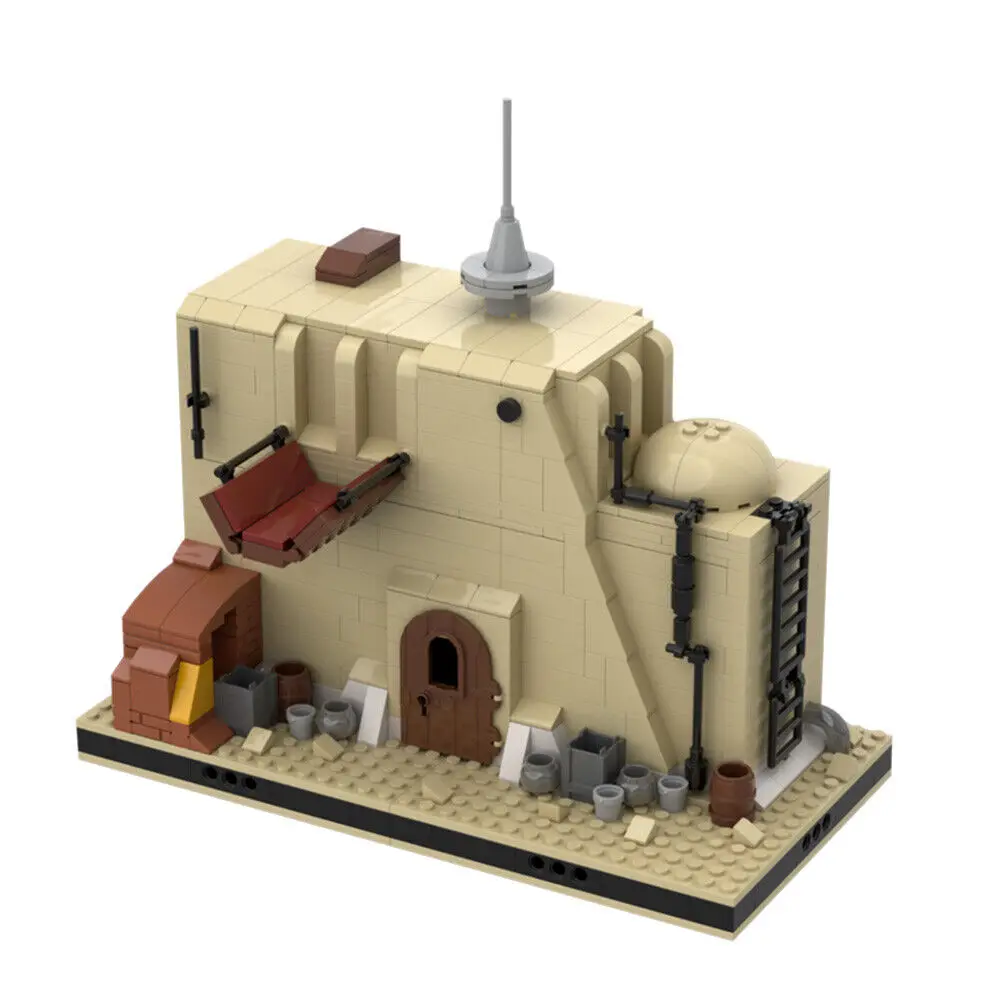 Desert Junk Store #5 for a Modular Tatooine Building Toys 544 Pieces MOC Build