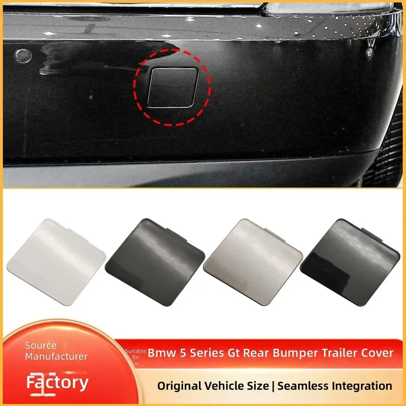 For BMW 5 Series GT F07 Rear Bumper Tow Hook Cover Trailer Hitch Hole Cap Trim Replacement Part 51127341773