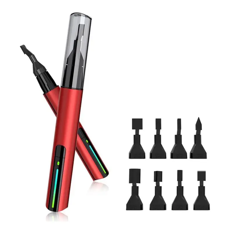 ABMS-Reciprocating Sander, Mini Sander, USB Charging Electric Sanding Pen With 8Pcs Sanding Head And Self-Adhesive Sandpaper Dur