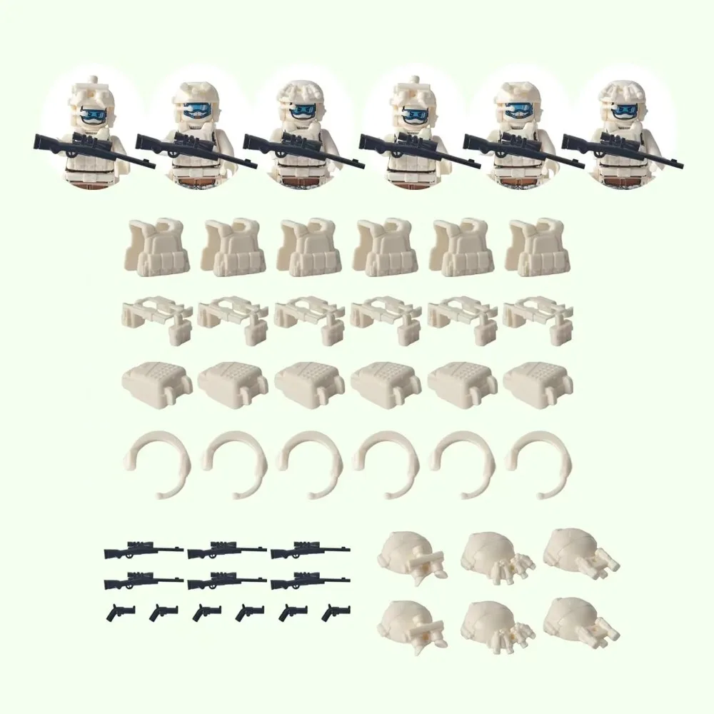 Blocs de construction, poupées humanoïdes, jouets, figurines d'action numériques, jouets assemblés, jouets éducatifs sur chenilles pour enfants