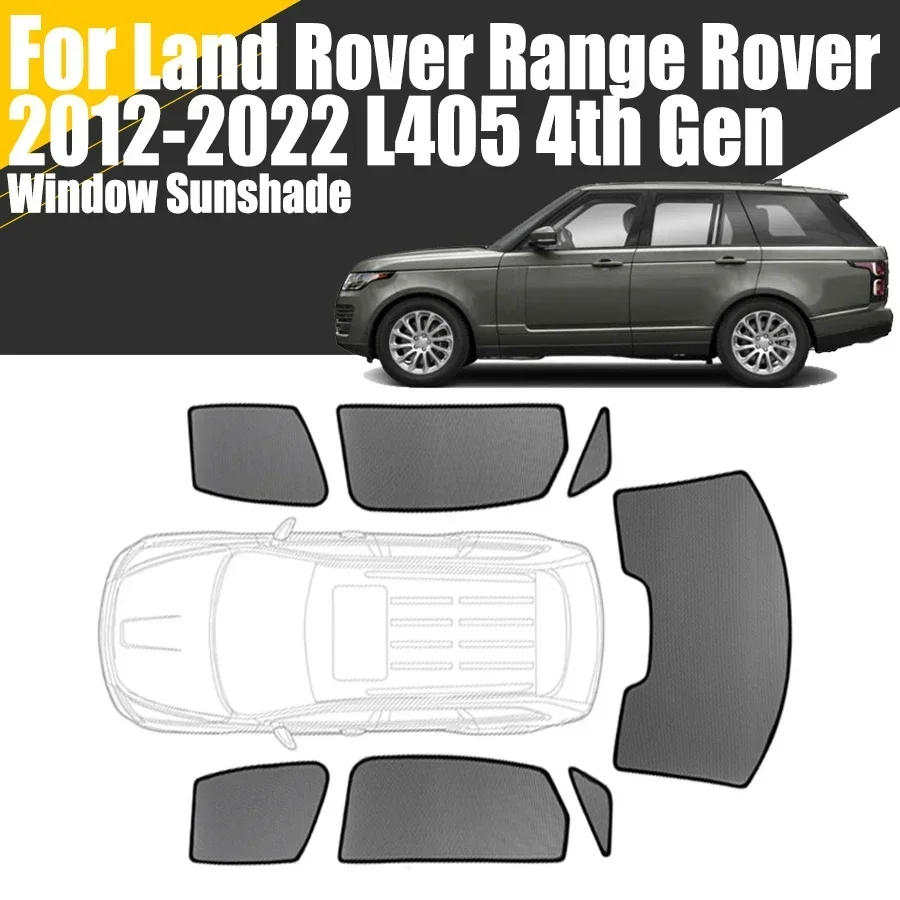 Custom Magnetic Car Window Sunshade For Land Rover Range Rover L405 2012-2022 Curtain Mesh Front Windshield Frame Curtain