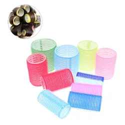 6pcs Hair Rollers Self-Adhesive Hair Curlers Lazy Curler Styling Curling Ribbon Hair Roller Heatless Curling Rod Headband