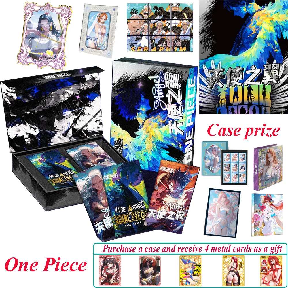 New One Piece Cards Polar Bear 2th Edition Angel Wings Anime Luffy Zoro Trading Card Game Sanji Nami TCG Booster Box Game Cards